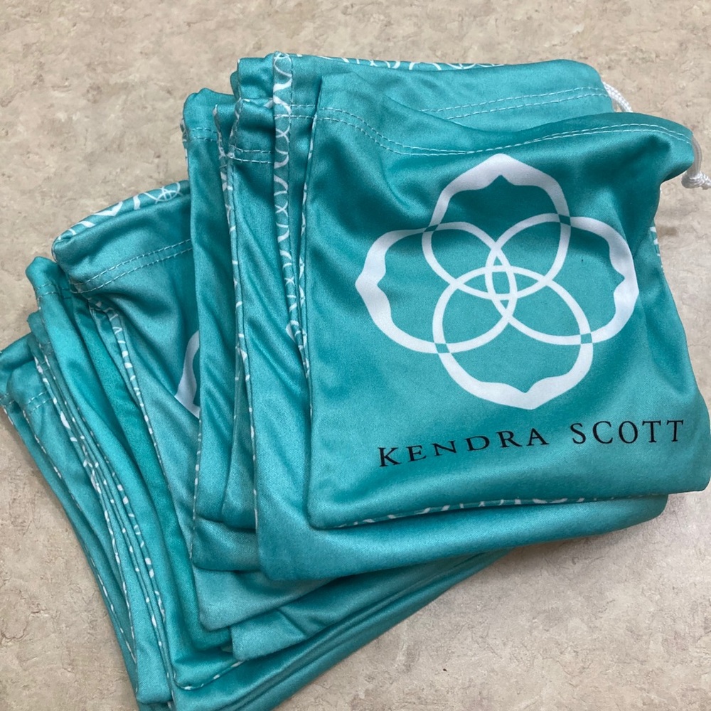 Kendra Scott blue jewelry bags